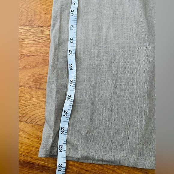 Linen Blend Pants, Pacibe, Size Small, Wide Leg Elastic Waist Flowy Summer Pants - Picture 13 of 14